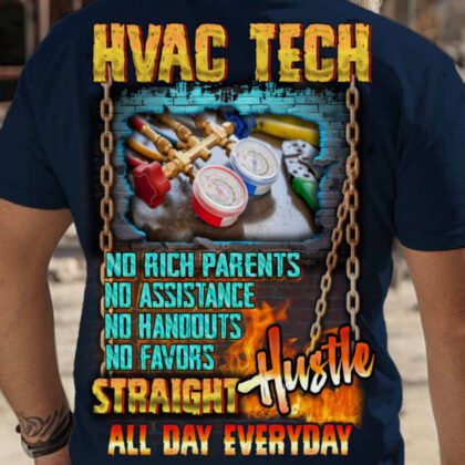 Straight Hustle HVAC Tech Apparel - Work Pride